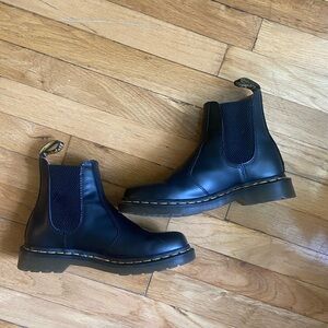 Black Leather Chelsea Boots
